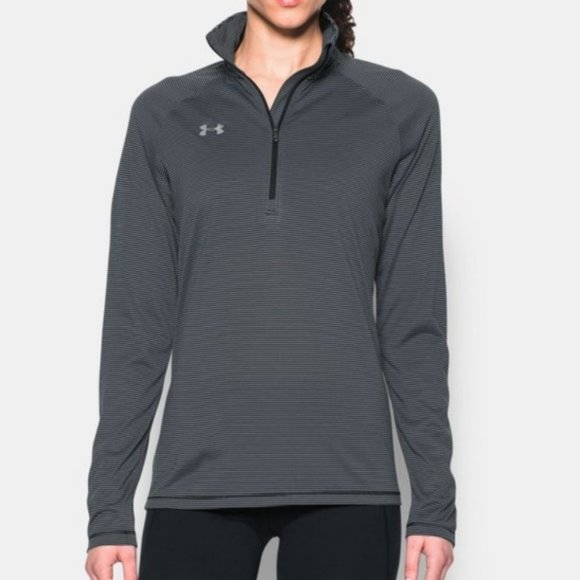 Under Armour heatgear Loose Micro Stripe 1/4 Zip Shirt - Picture 1 of 13